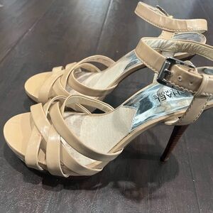 Nude Michael Kors Platform Heels